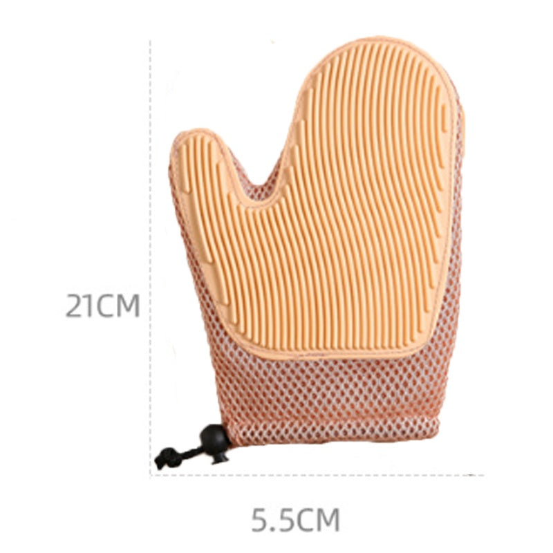 Pet Grooming Glove for Loose Fur and Bathing, image 7