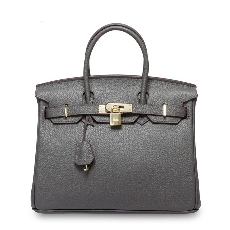 Women’s Genuine Cowhide Leather Top-Handle Handbag
