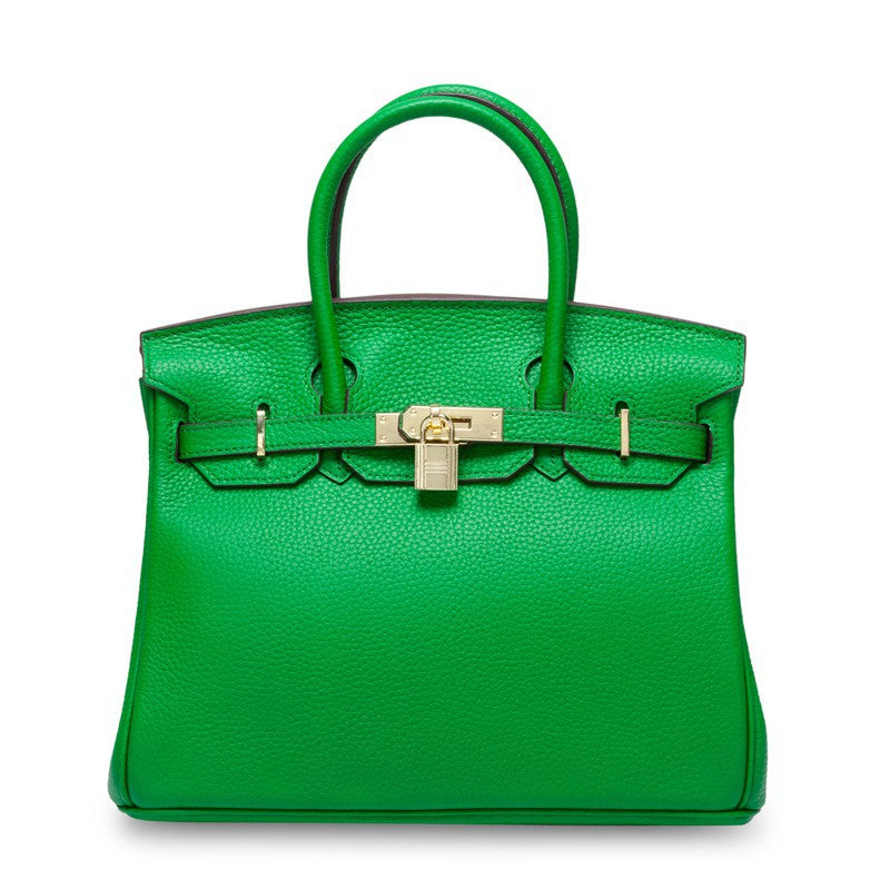 Women’s Genuine Cowhide Leather Top-Handle Handbag