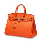 Women’s Genuine Cowhide Leather Top-Handle Handbag