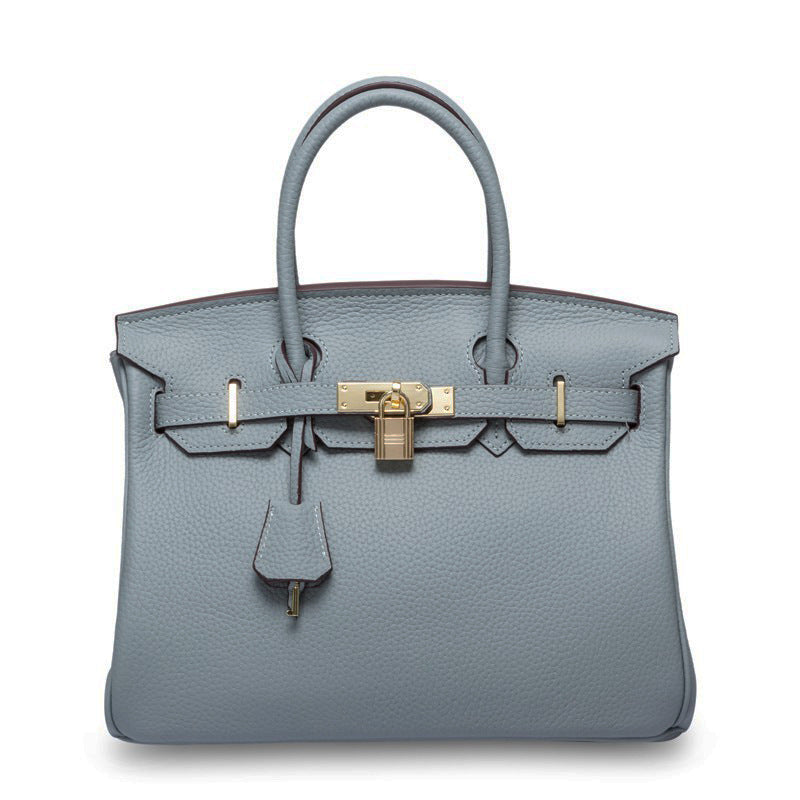 Women’s Genuine Cowhide Leather Top-Handle Handbag