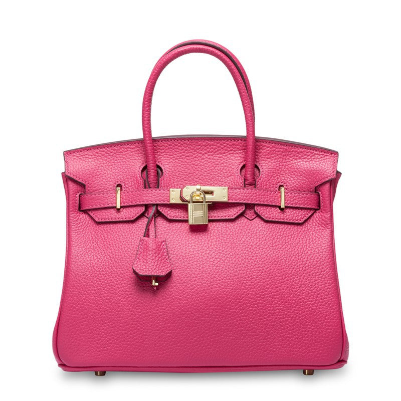 Women’s Genuine Cowhide Leather Top-Handle Handbag