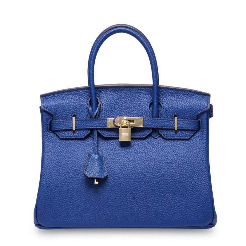 Women’s Genuine Cowhide Leather Top-Handle Handbag