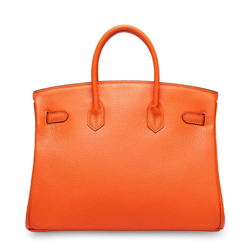 Women’s Genuine Cowhide Leather Top-Handle Handbag