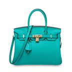 Women’s Genuine Cowhide Leather Top-Handle Handbag