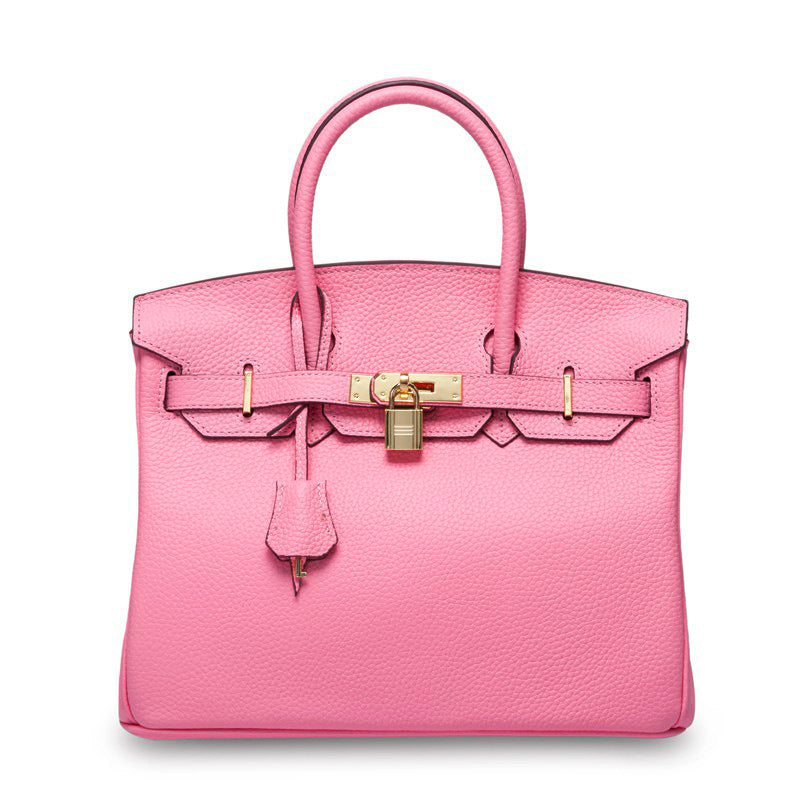 Women’s Genuine Cowhide Leather Top-Handle Handbag