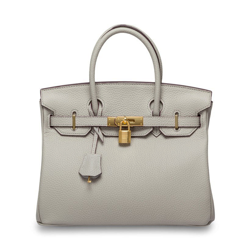 Women’s Genuine Cowhide Leather Top-Handle Handbag