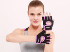 Breathable Half Finger Cycling Gloves with Padded Palm, image 8