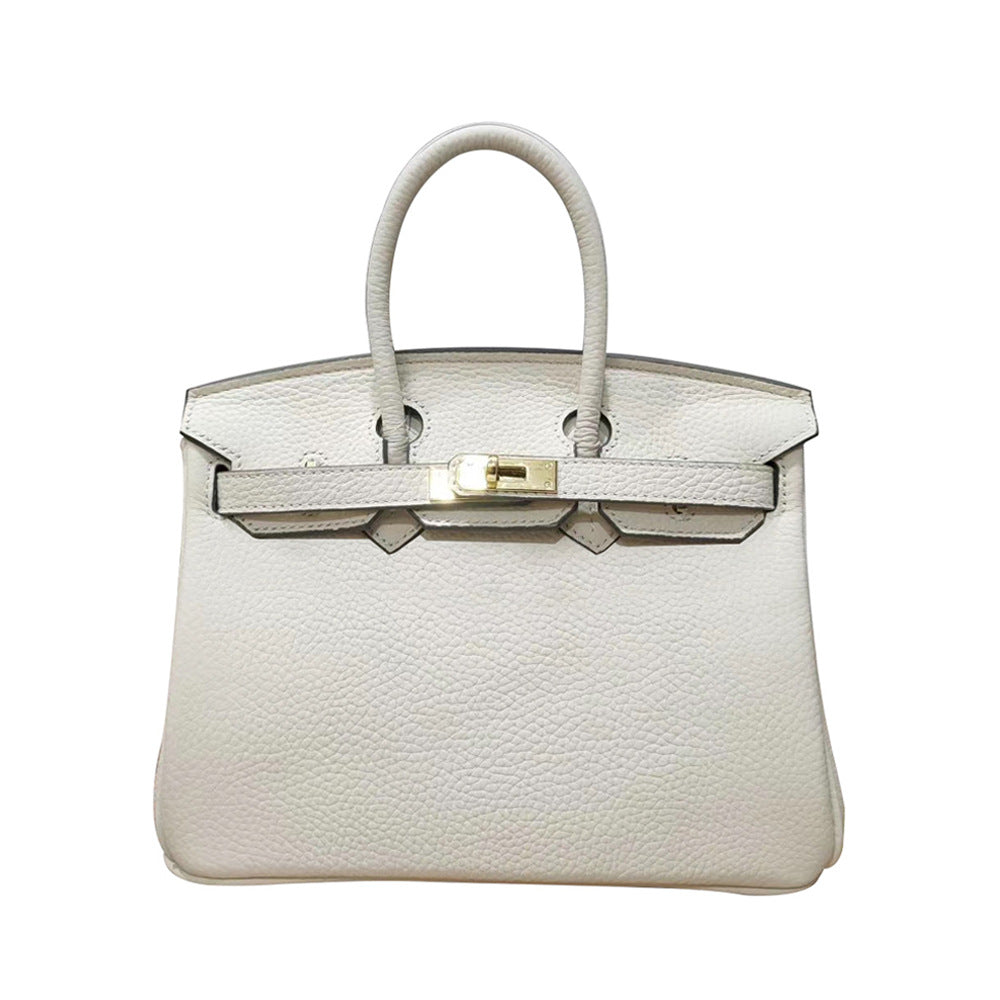 Women’s Genuine Cowhide Leather Top-Handle Handbag