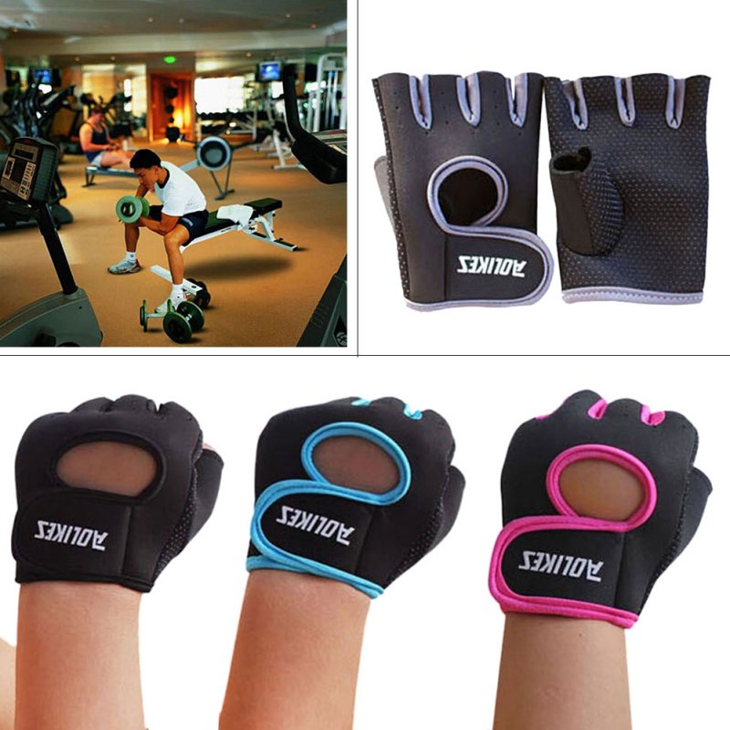 Breathable Half Finger Cycling Gloves with Padded Palm, image 1