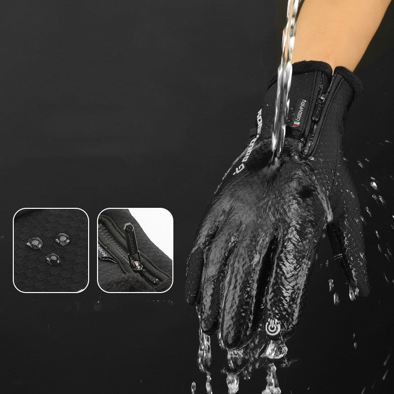 Fleece Winter Cycling Gloves, image 4