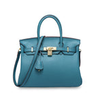 Women’s Genuine Cowhide Leather Top-Handle Handbag