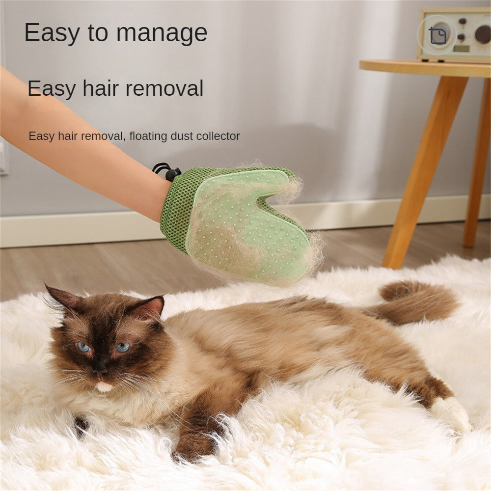Pet Grooming Glove for Loose Fur and Bathing, image 9