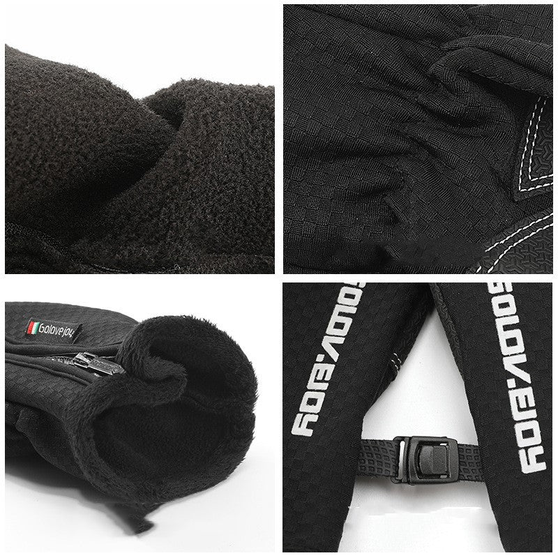 Fleece Winter Cycling Gloves, image 6
