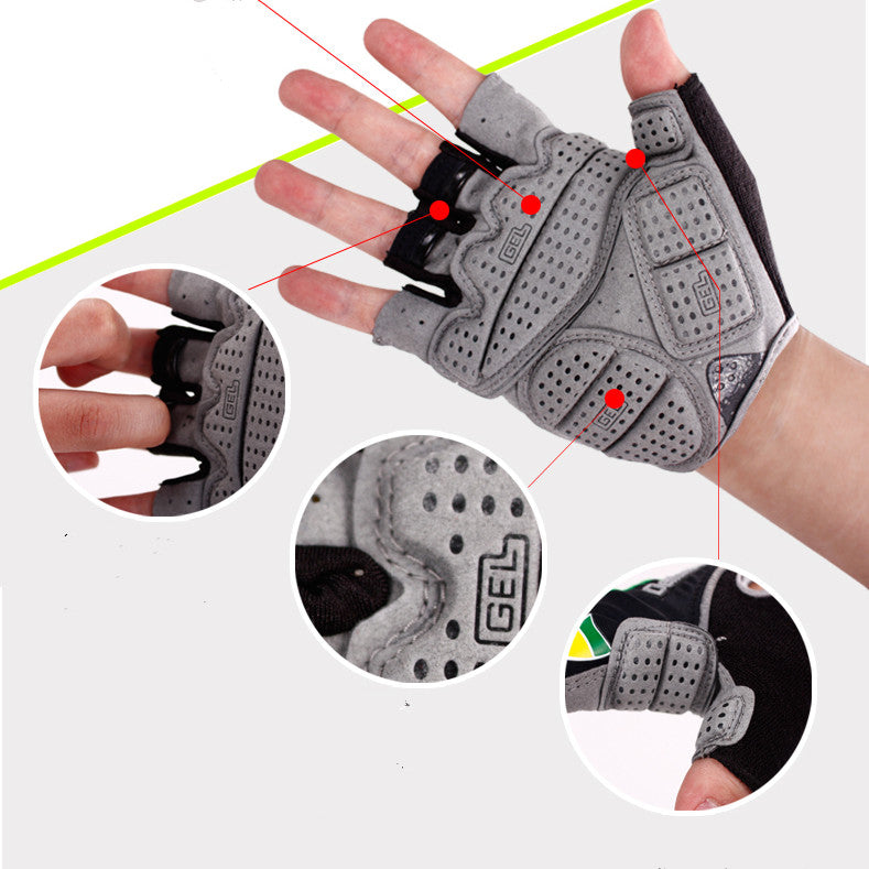 Breathable Half Finger Riding Gloves, image 5