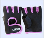Breathable Half Finger Cycling Gloves with Padded Palm, image 3