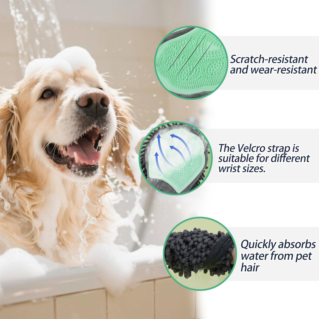 Double Sided Pet Bath and Grooming Glove, image 9