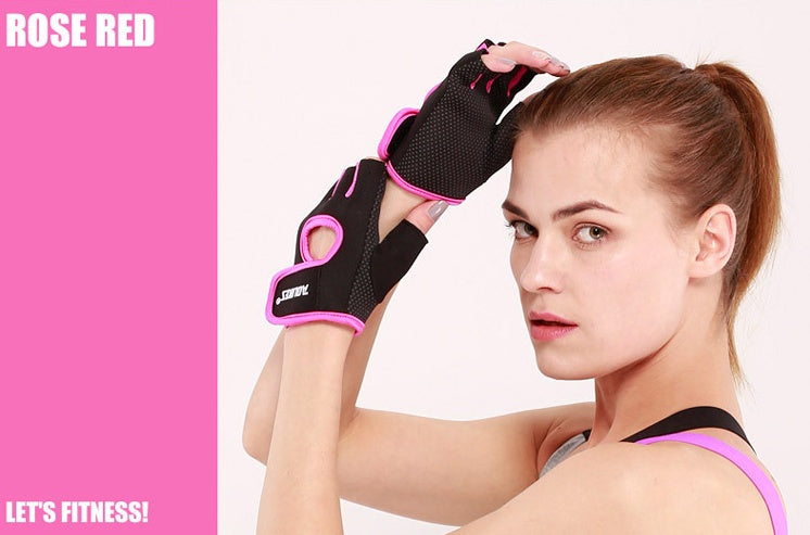 Breathable Half Finger Cycling Gloves with Padded Palm, image 6