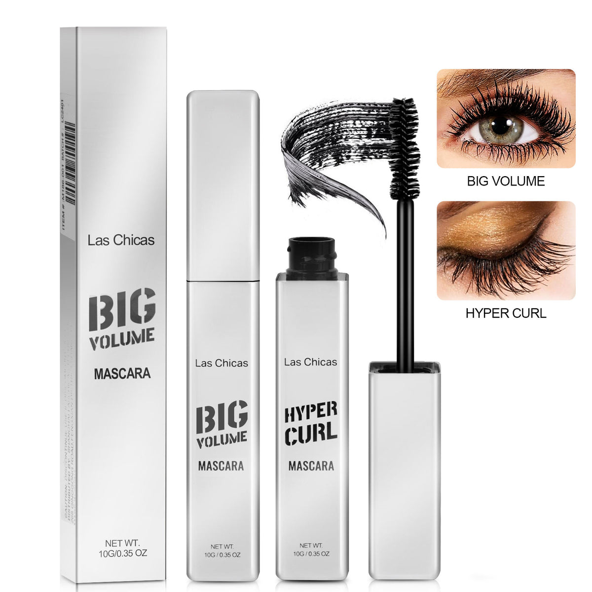 Las Chicas Black Mascara, 2 Pack