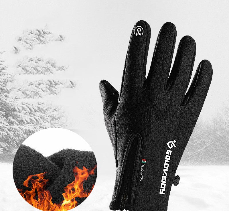 Fleece Winter Cycling Gloves, image 5