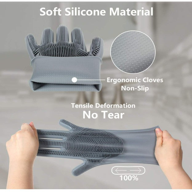 Silicone Pet Grooming Massage Glove, image 2