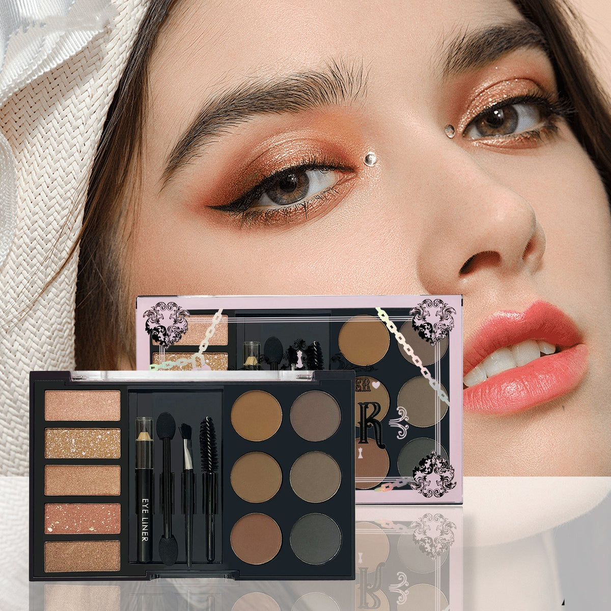 Eyebrow Powder and Cream Makeup Kit