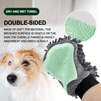 Double Sided Pet Bath and Grooming Glove, image 7