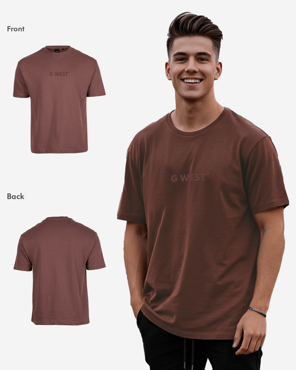 G West Men’s Heavyweight Oversized Logo T-Shirt