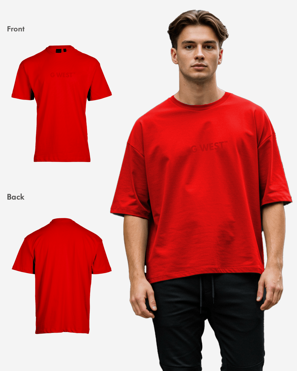 G West Men’s Heavyweight Oversized Logo T-Shirt